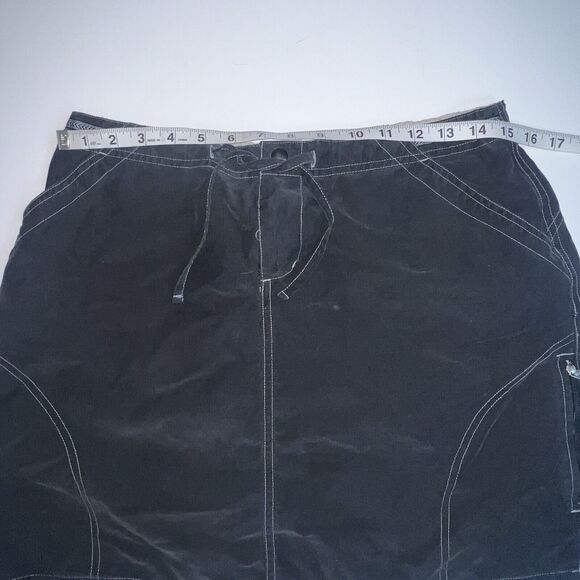 Kuhl Skirt Womens Large Black Mini Drawstring Sporty Athleisure Elastic Waist - Picture 8 of 12